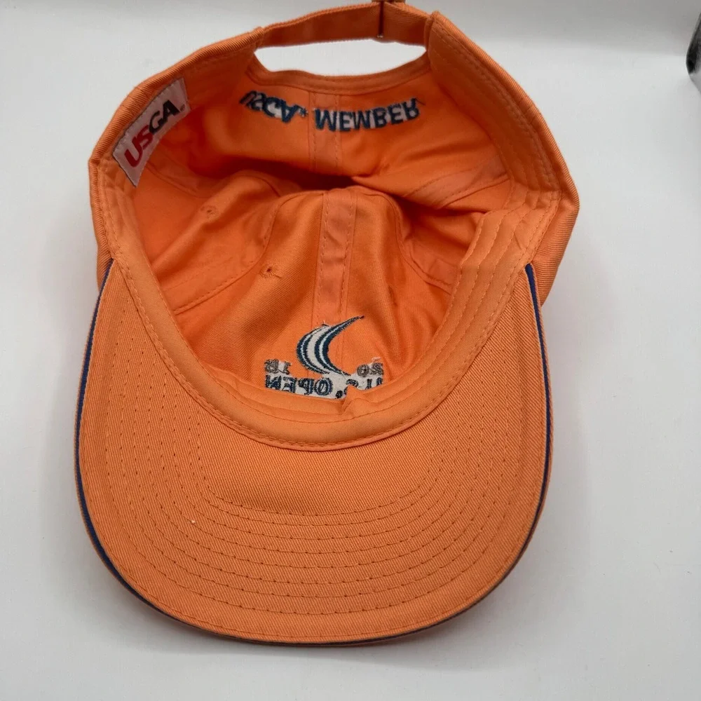 USGA 2015 U.S. Open Chambers Bay Hat‎ Mens Orange Excellent Member Golf Cap